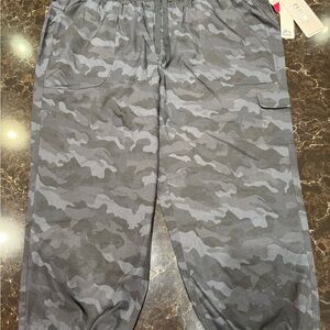 RBX Men's Dark Gray Camo Cargo Pants
